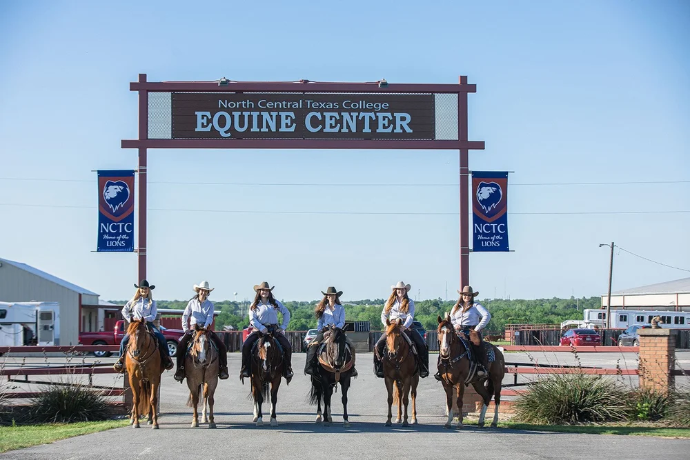 team-at-equine-center-entrance
